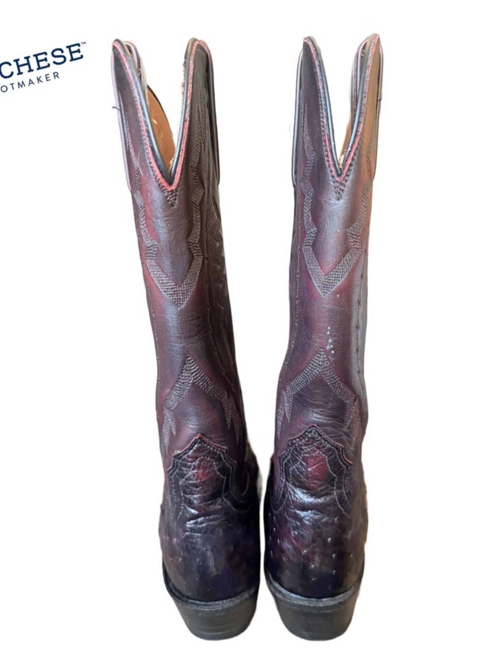 Lucchese 2000 Brown Leather Western Cowboy Boots - Women - Picture 4 of 11